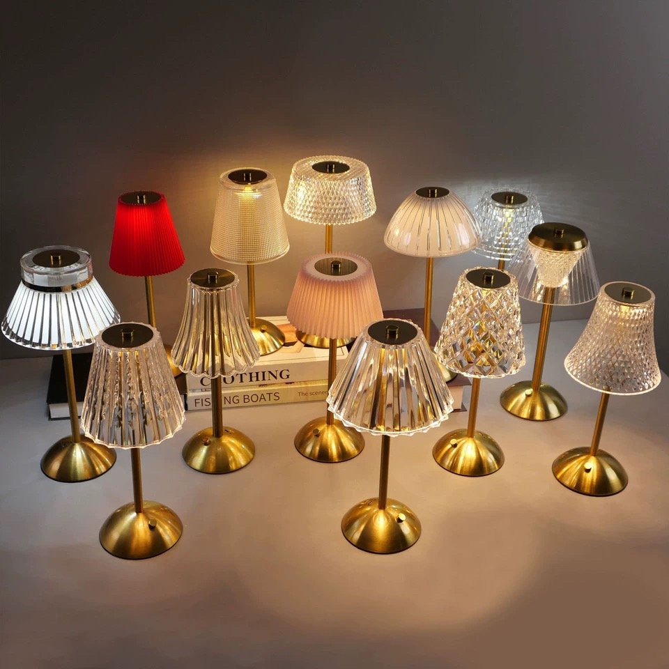 crystal table lamp